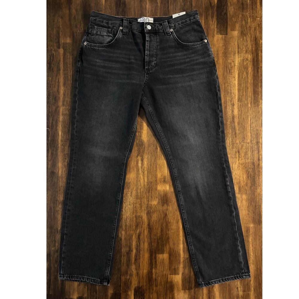 We The Free People Women’s 30 Short Jeans Straight Low Rise Crvy Siren Denim